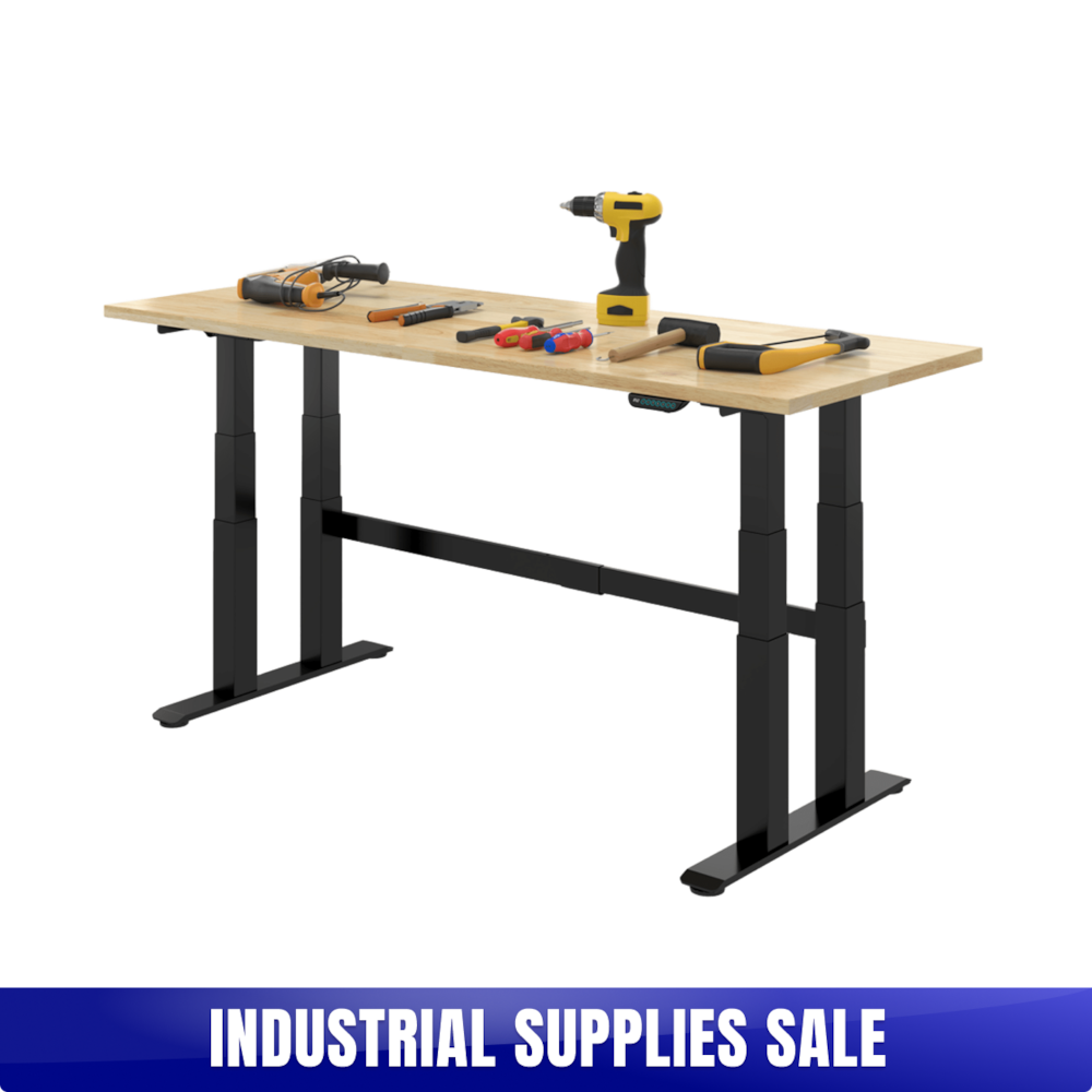 Quad-Motor Electric Industrial Height-Adjustable Workbench_4Dock
